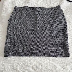 Lane Bryant Black and Gray Pencil Skirt